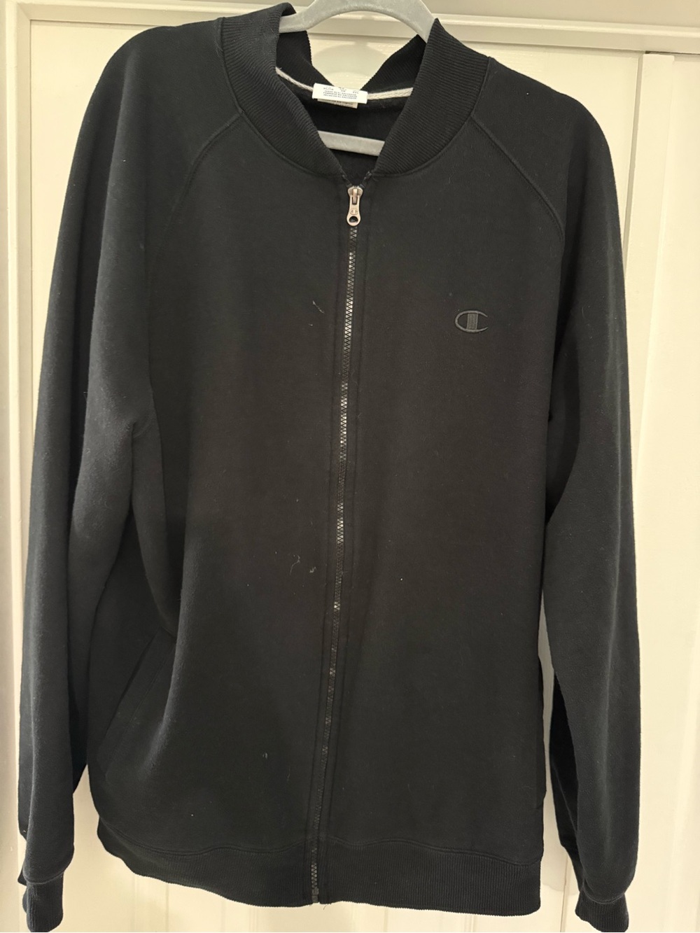 Champion Men's Black Full-Zip Sweater Jacket